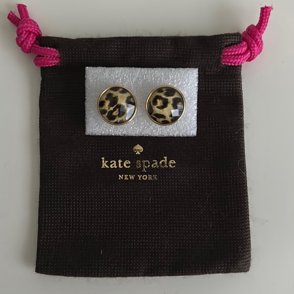 kate spade Jewelry - Kate Spade Leopard Pattern Earrings